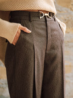 Pantalon Large Eulalie à Taille Haute, vue 4