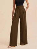 Pantalon Large Louise à Ceinture Plissée, vue 7