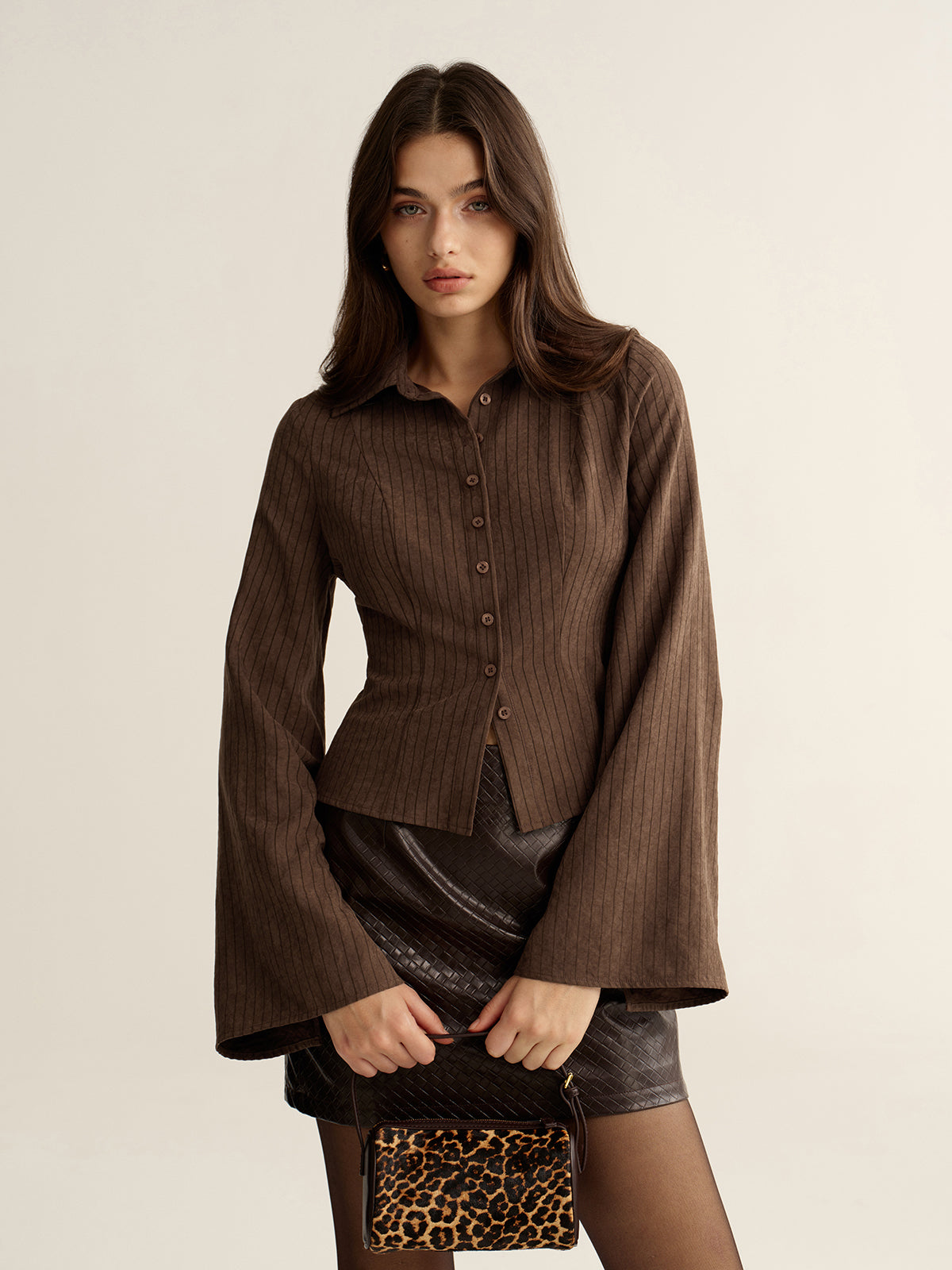 Chemise Courte Camille à Rayures Tennis, vue 1