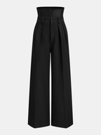 Pantalon Large Marcelline à Taille Corset, vue 1