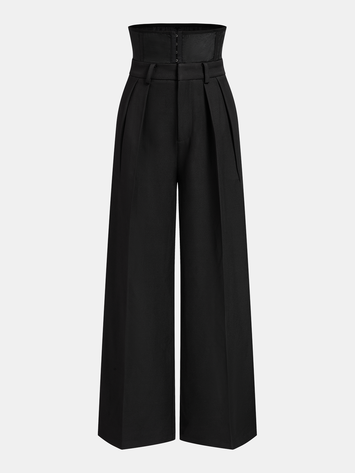 Pantalon Large Marcelline à Taille Corset, vue 1