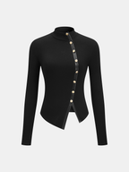 Top Maille Sabine à Empiècement Simili Cuir, vue 3