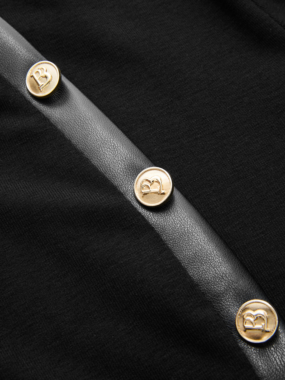 Top Maille Sabine à Empiècement Simili Cuir, vue 6