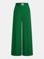 Pantalon Taille Haute Capucine à Maillons Dorés, vue 7