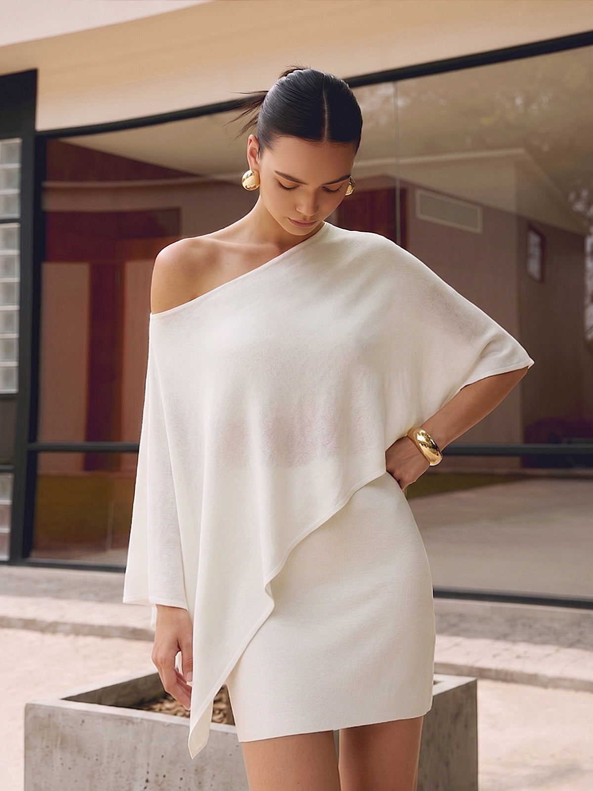 Ensemble Cape et Jupe Courte Isaline, vue 1