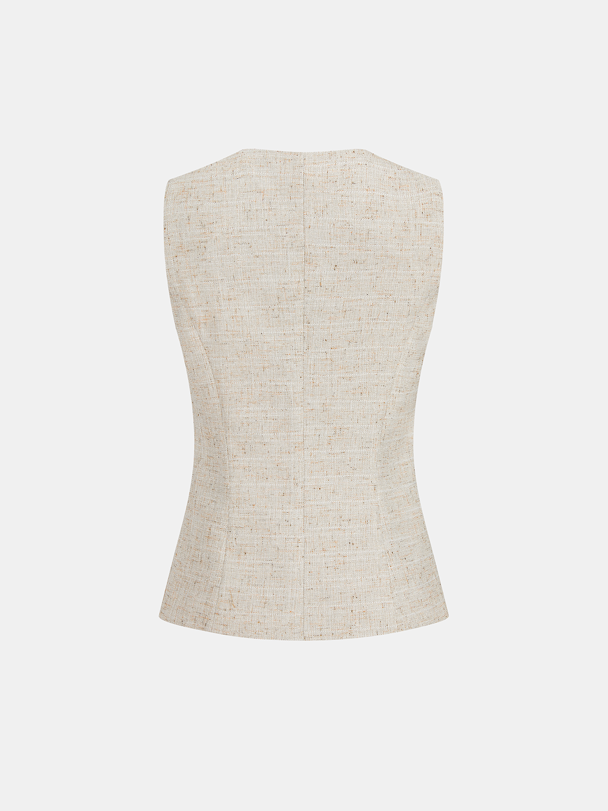 Gilet Pénélope Texturé à Boutonnage Asymétrique, vue 3