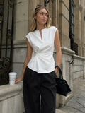 Blouse Lison Sans Manches à Taille Torsadée, vue 1