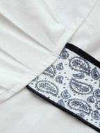 Blouse Cache-Cœur Violette Imprimé Cachemire, vue 4