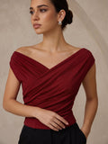 Blouse Asymétrique Salomé à Fronces, vue 8