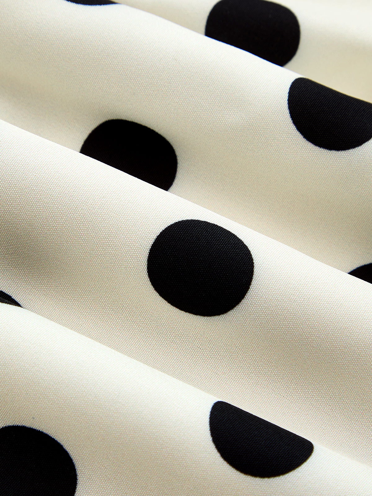 Haut Asymétrique Solène à Pois et Dentelle, vue 5