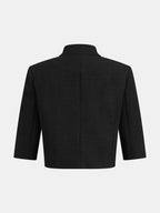 Blazer Ophélie à Col Montant et Boutons Dorés, vue 3