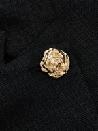Blazer Ophélie à Col Montant et Boutons Dorés, vue 4