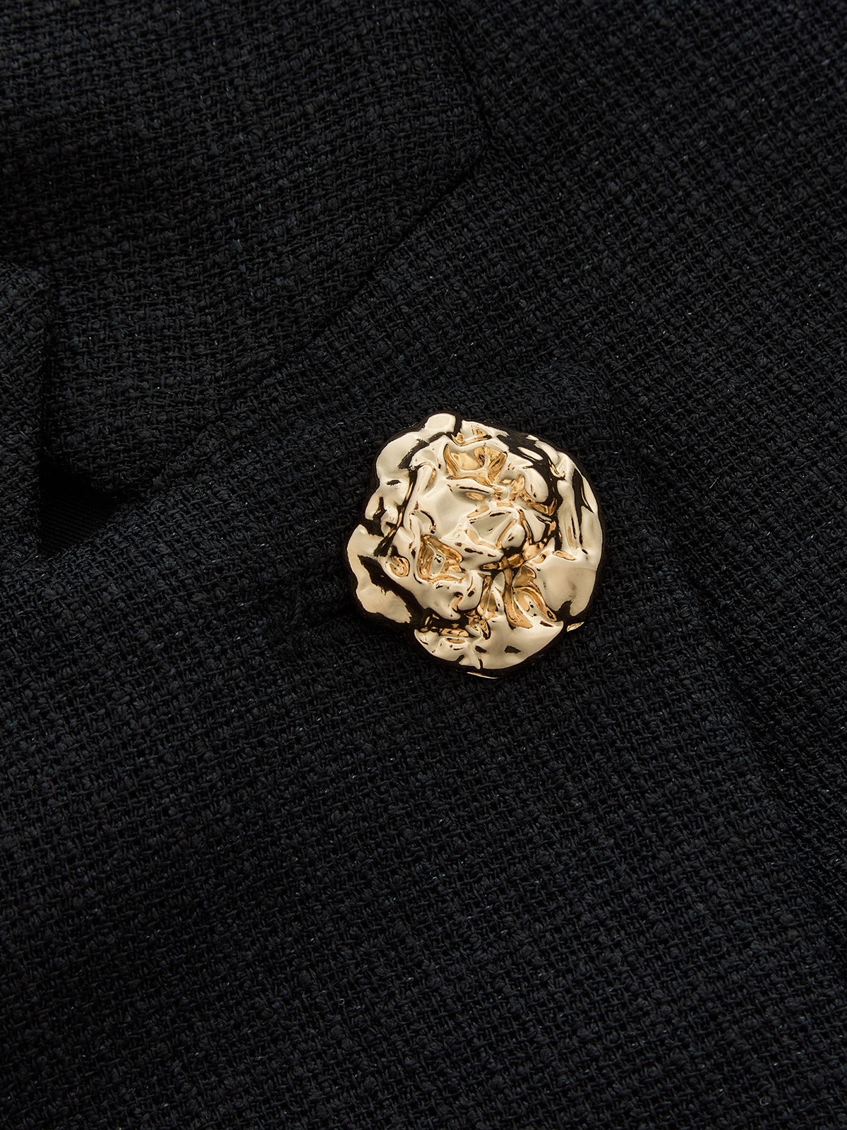 Blazer Ophélie à Col Montant et Boutons Dorés, vue 4