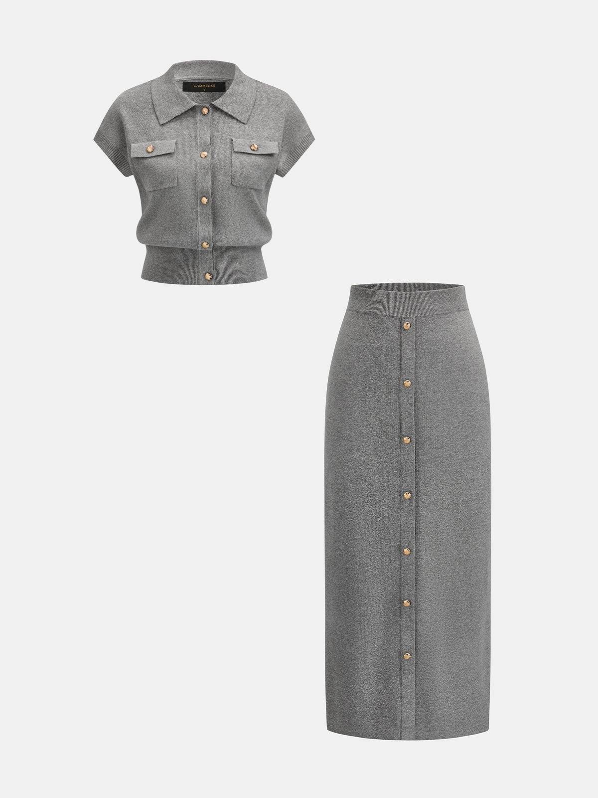 Ensemble Maille Domitille à Jupe Midi, vue 2