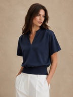Blouse Suzanne à Col Montant, vue 1