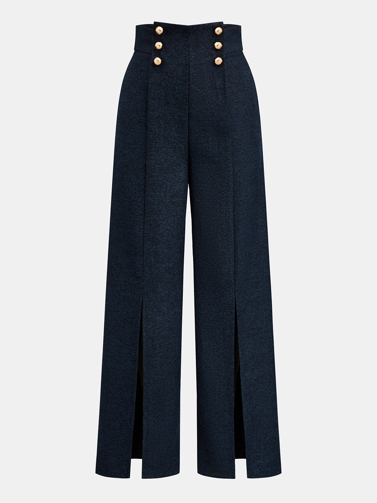 Pantalon Large Zélie à Fentes Frontales, vue 2