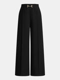 Pantalon Droit Ombeline à Boucle Dorée, vue 1