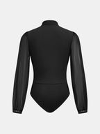 Body Chloé Cache-Cœur à Manches Transparentes, vue 3