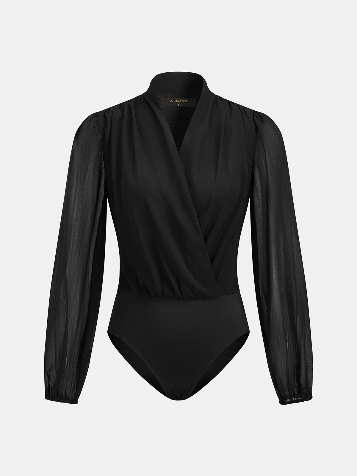Body Chloé Cache-Cœur à Manches Transparentes, vue 2