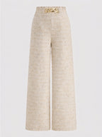 Pantalon Large Rosalie à Chaîne Dorée, vue 2