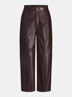 Pantalon Court Hortense en Simili Cuir, vue 7