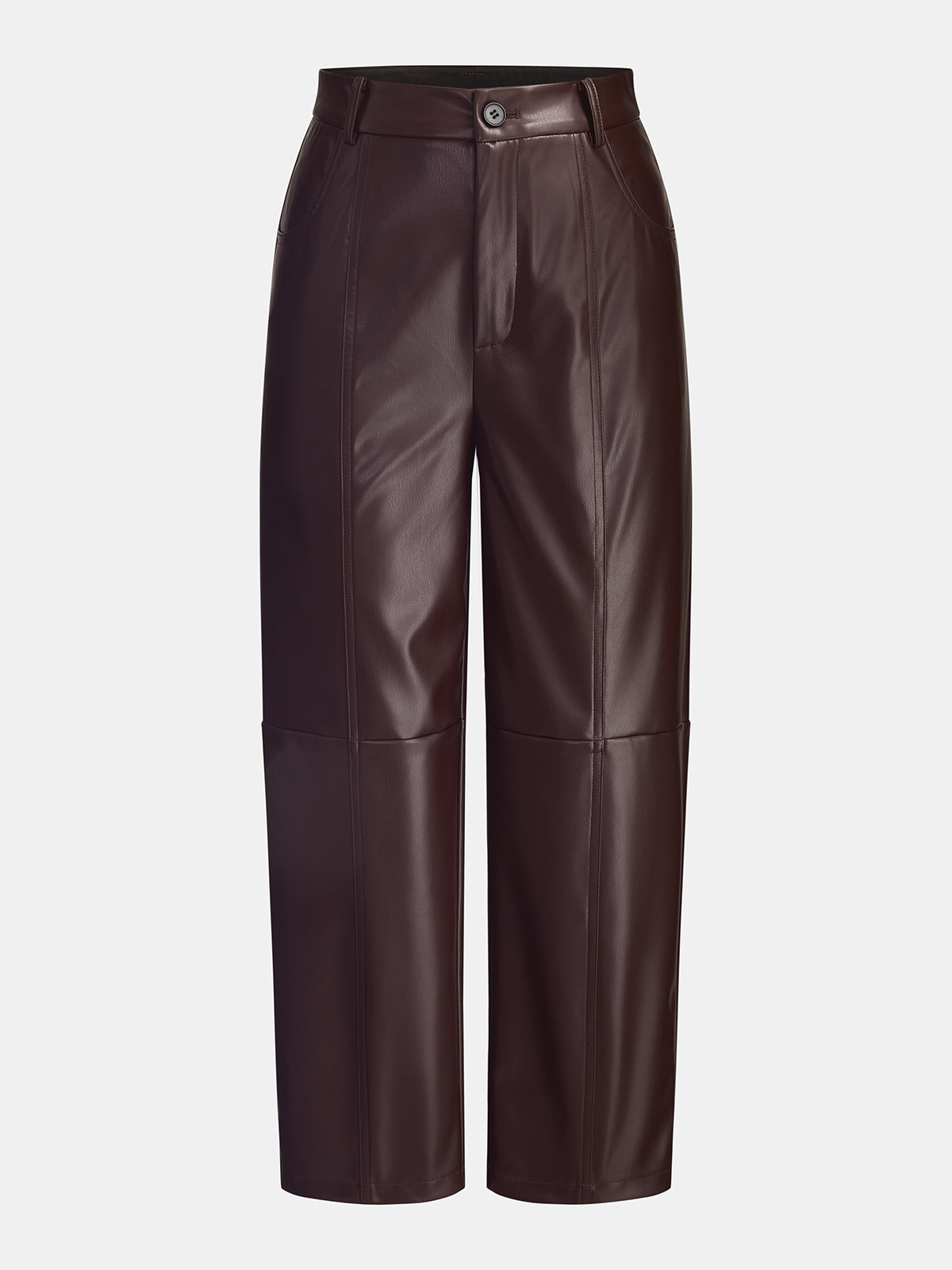 Pantalon Court Hortense en Simili Cuir, vue 7