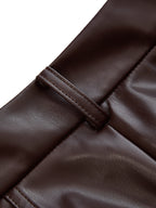Pantalon Court Hortense en Simili Cuir, vue 9