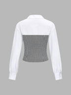 Blouse Célestine à Col Contrasté, vue 4