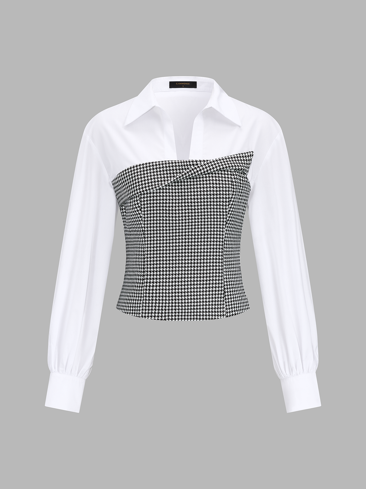 Blouse Célestine à Col Contrasté, vue 2