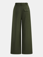 Pantalon Large Isaure à Taille Croisée, vue 3