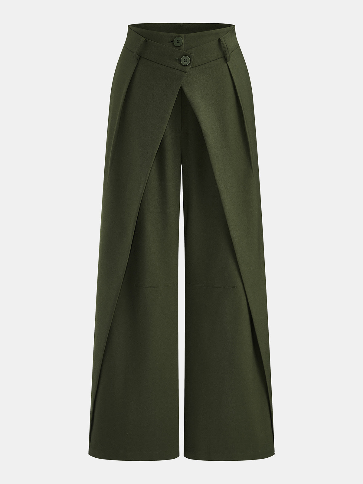 Pantalon Large Isaure à Taille Croisée, vue 2