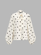 Blouse Lavallière Joséphine à Pois, vue 2