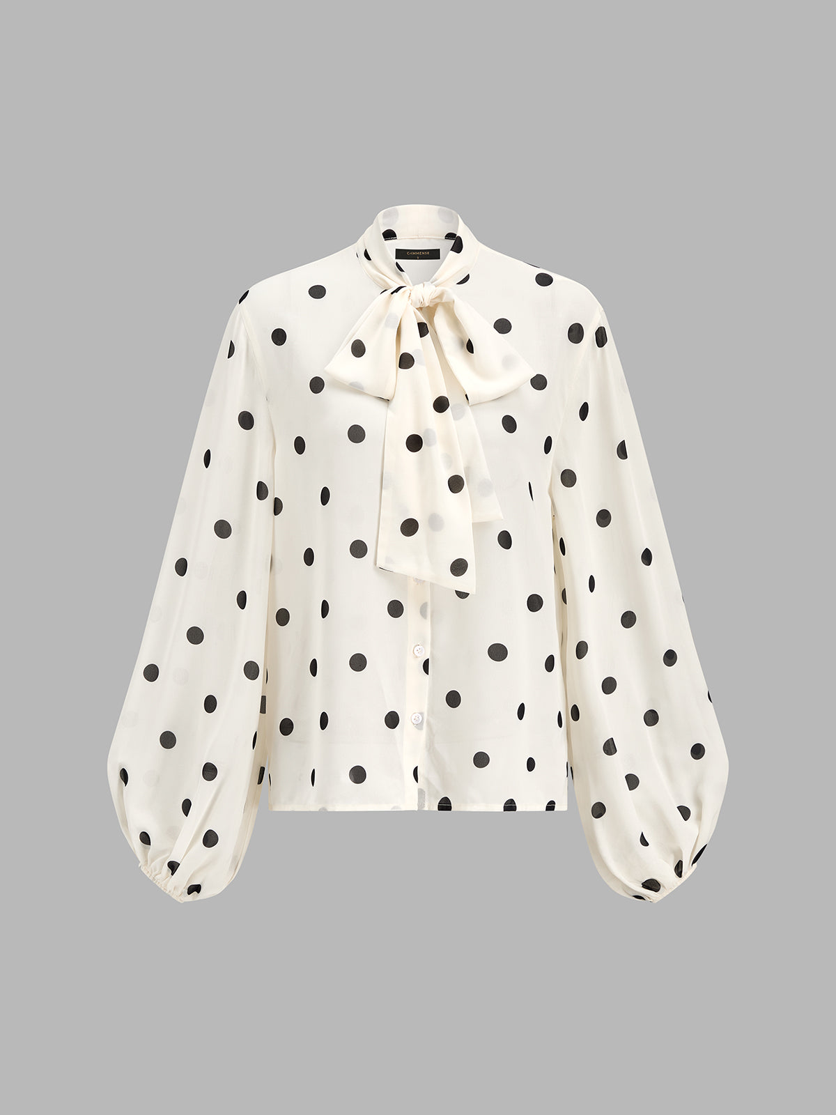 Blouse Lavallière Joséphine à Pois, vue 2