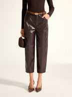 Pantalon Court Hortense en Simili Cuir, vue 4