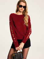 Pull Clémence aux Nœuds Dorés, vue 2
