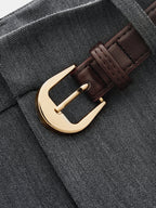 Pantalon Tailleur Bérénice à Plis et Ceinture, vue 4