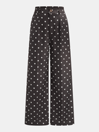 Pantalon Droit Dorothée à Pois, vue 3