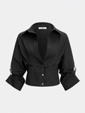 Chemise Courte Noémie à Col Structuré, vue 5