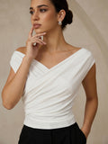 Blouse Asymétrique Salomé à Fronces, vue 1