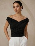 Blouse Asymétrique Salomé à Fronces, vue 6