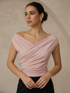 Blouse Asymétrique Salomé à Fronces, vue 9