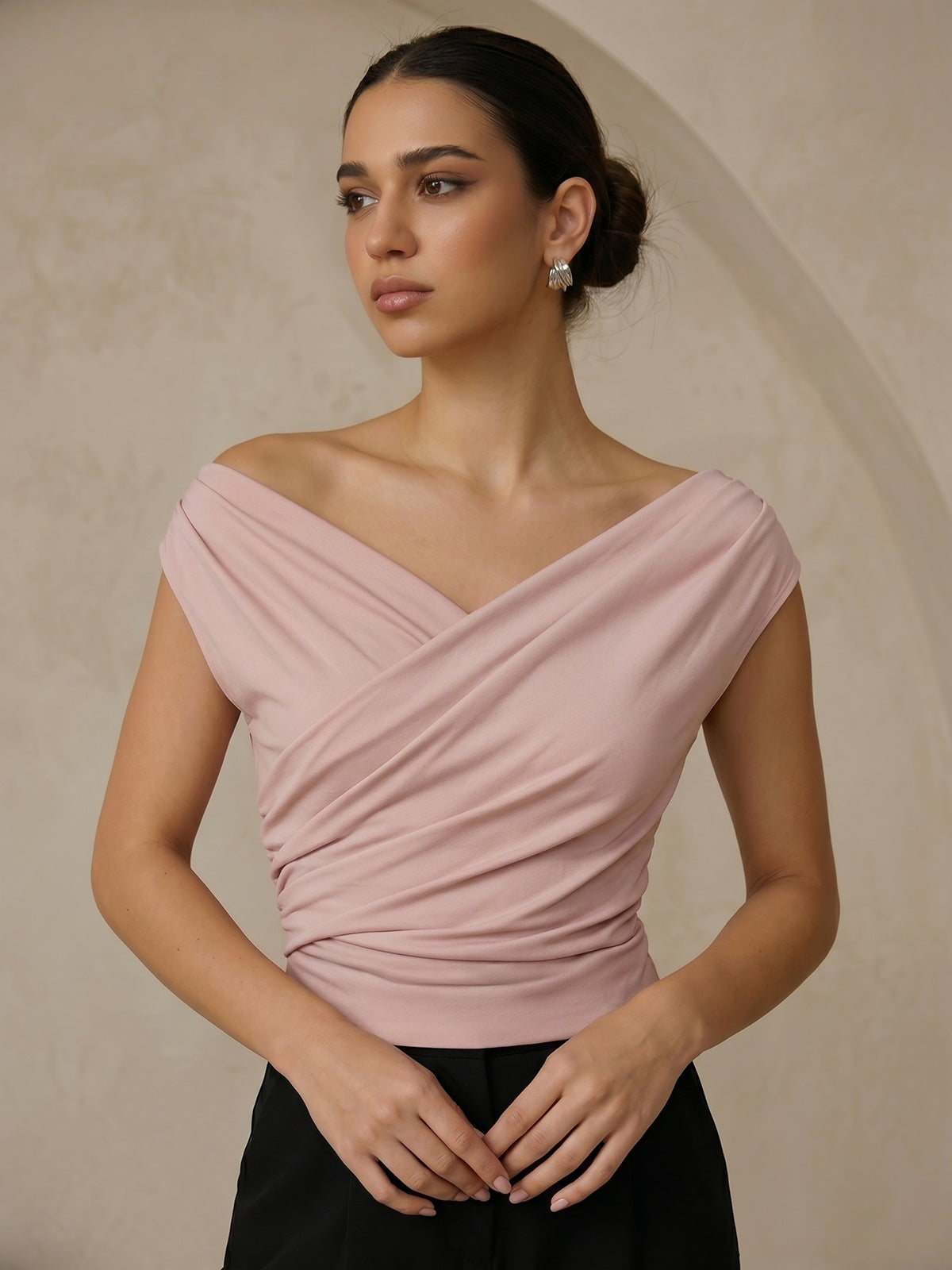 Blouse Asymétrique Salomé à Fronces, vue 9