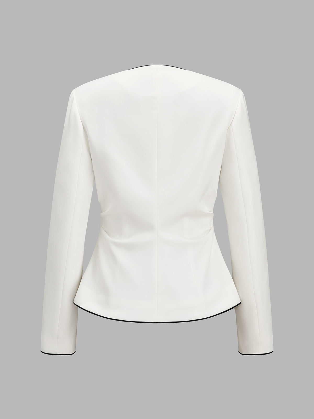 Blazer Ajusté Victoire à Finitions Contrastées, vue 3