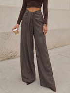 Pantalon Large Armande à Rayures Tennis, vue 1
