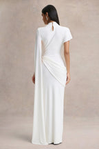Robe longue Isabeau blanc, vue produit 2