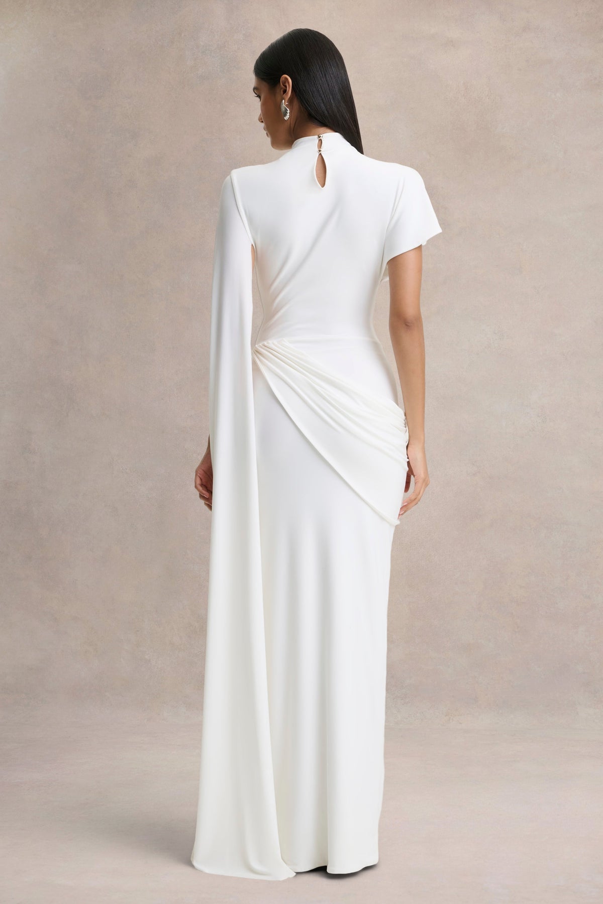 Robe longue Isabeau blanc, vue produit 2