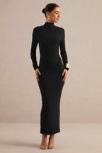 Robe longue Héloïse noir, vue principale