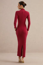 Robe longue Héloïse rouge, vue produit 2