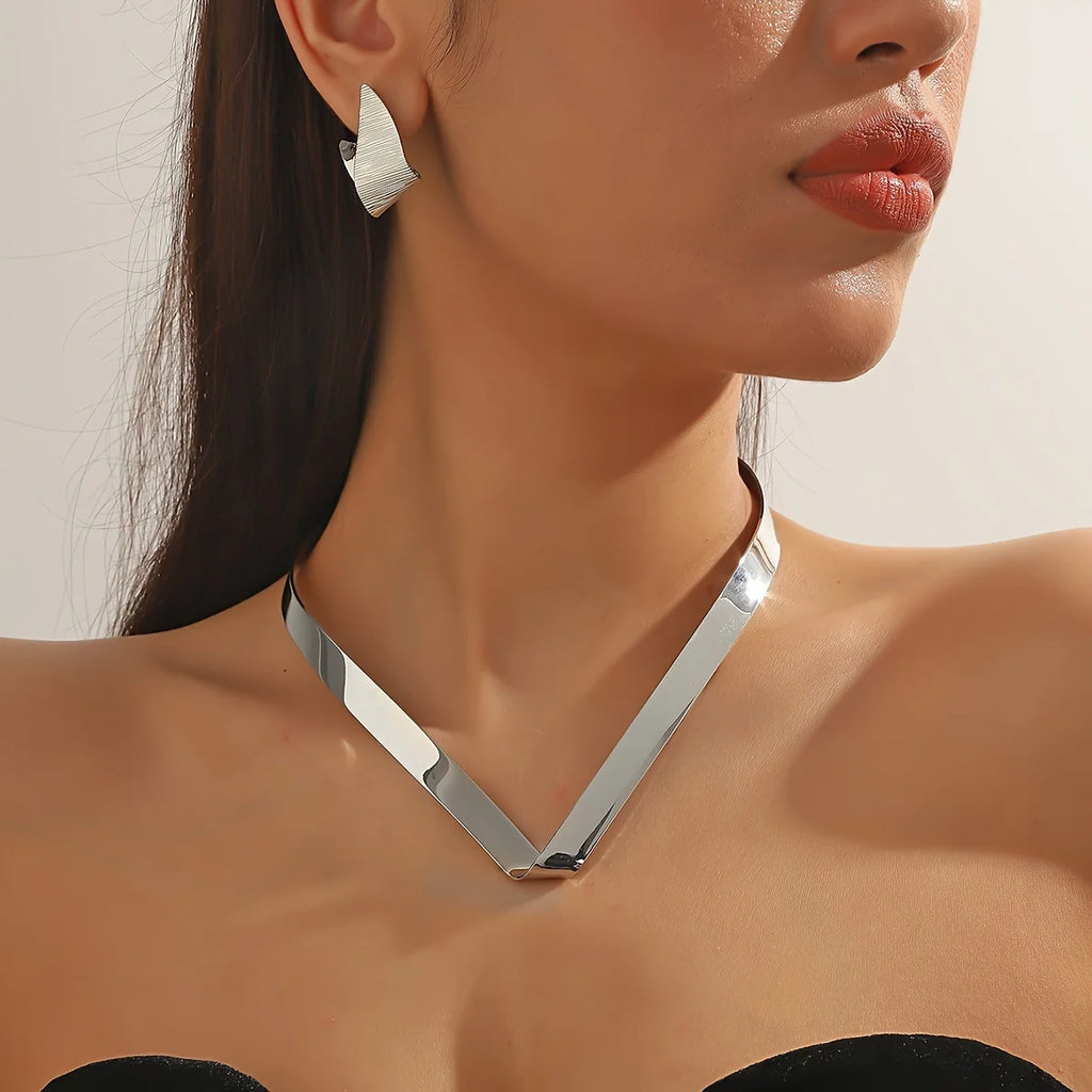 L'Épure · Parure Collier & Boucles d'Oreilles