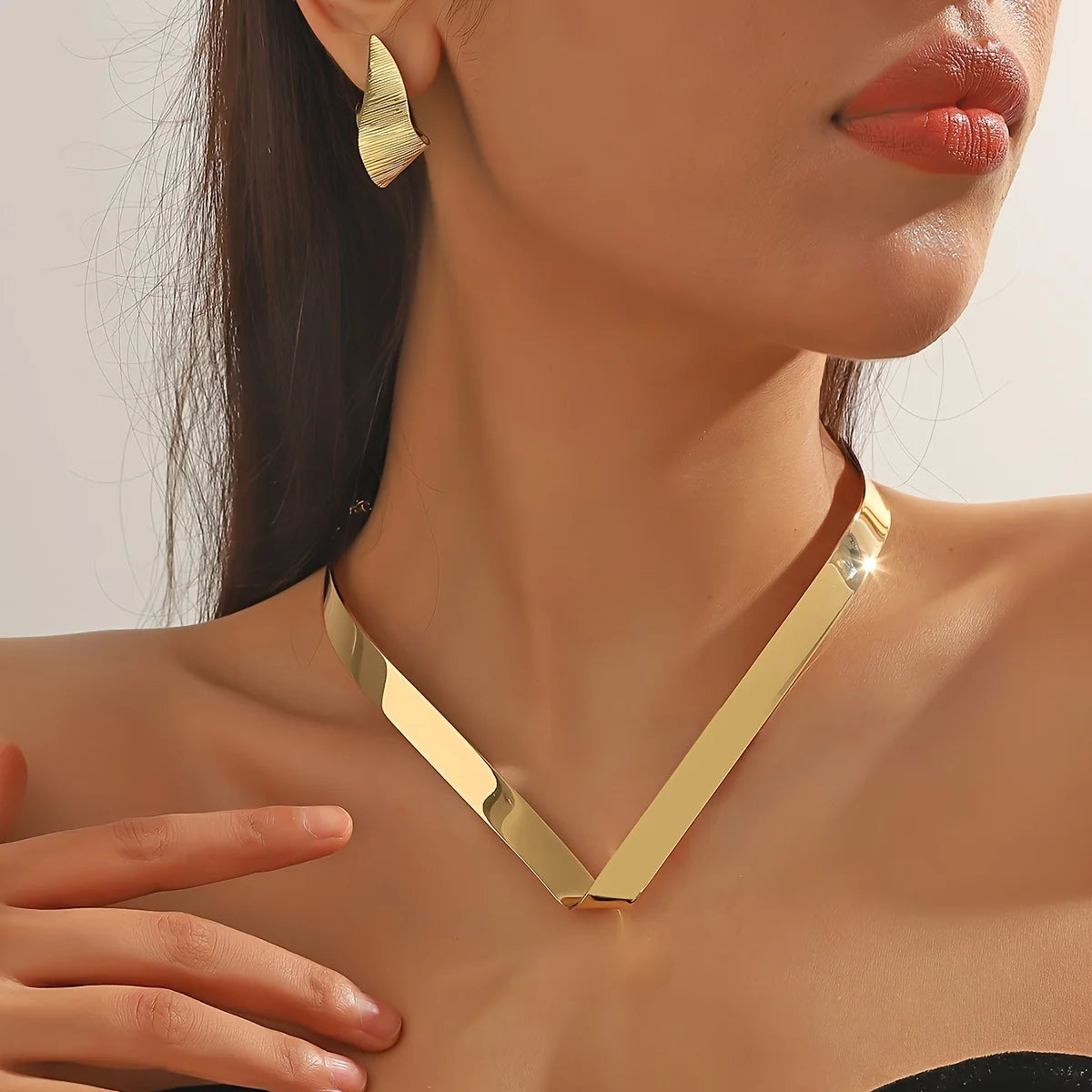 L'Épure · Parure Collier & Boucles d'Oreilles
